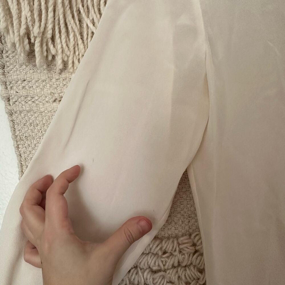 Anne Fontaine Elouane Ruffle Silk Blouse - Picture 7 of 8